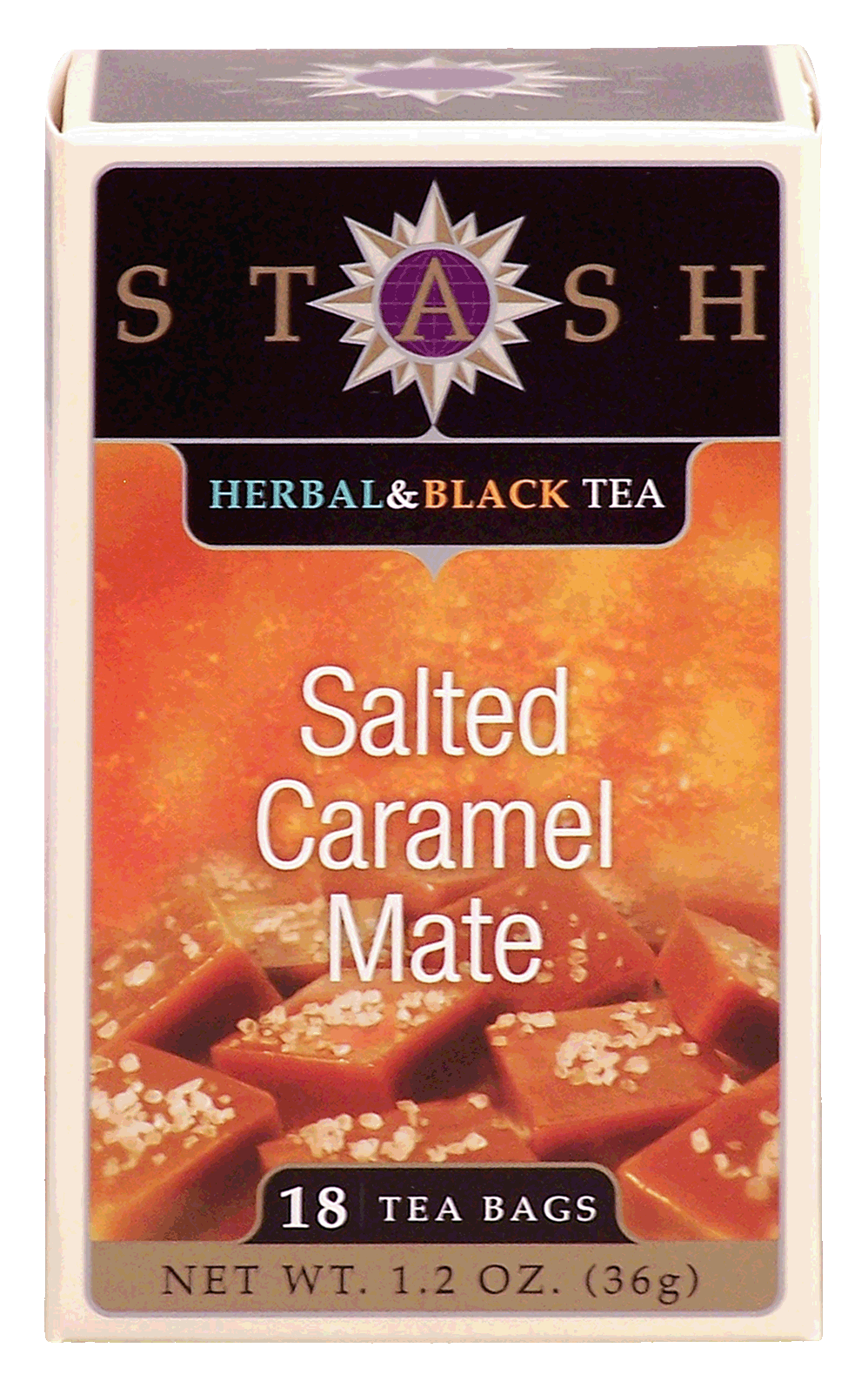 Stash  salted caramel mate herbal & black tea, 18-bags Full-Size Picture